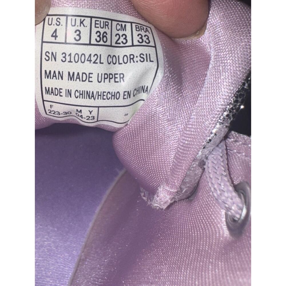 Skechers Los Angeles Girls 4 Glitter Sneakers Hi Top Metallic Casual School Bold - Picture 10 of 10